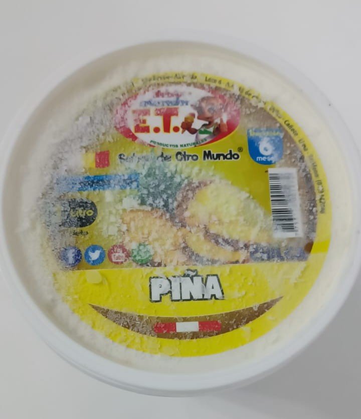 Helado artesanal de Piña 1 litro 2 Pina